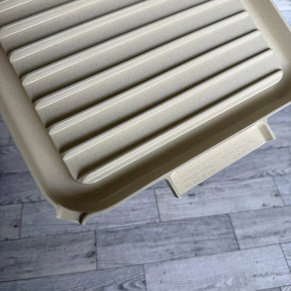 Vintage Microwave Reversible Nonstick Tray‎ Freeze, Cook & Serve